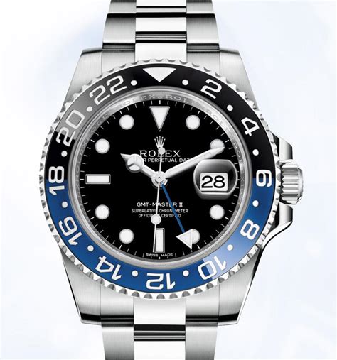 rolex gmt black and blue bezel